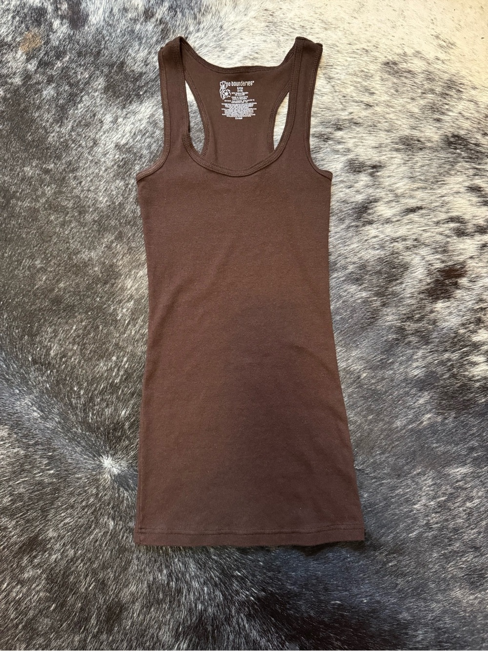 Brown No Boundaries Tank